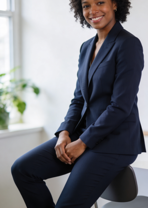Modern professional headshot NYC business attire